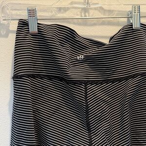 lululemon athletica Black & White Striped High-Rise Leggings